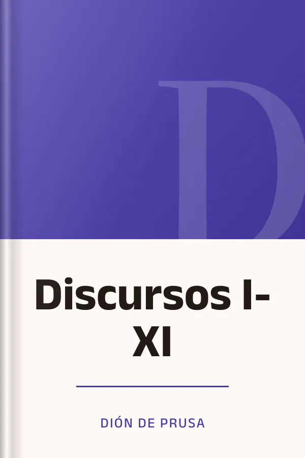 Discursos I-XI de Dión de Prusa, portada del libro