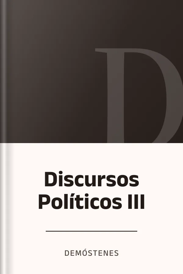 Discursos Políticos III de Demóstenes, portada del libro