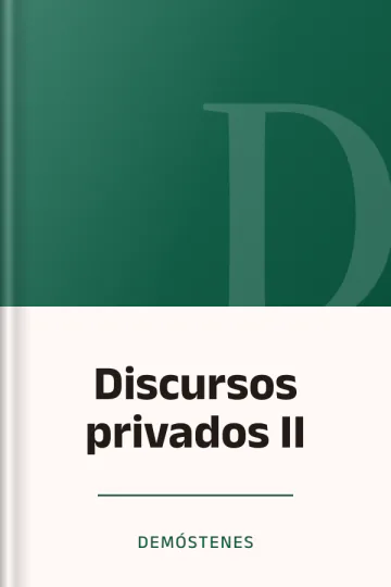 Discursos privados II de Demóstenes, portada del libro