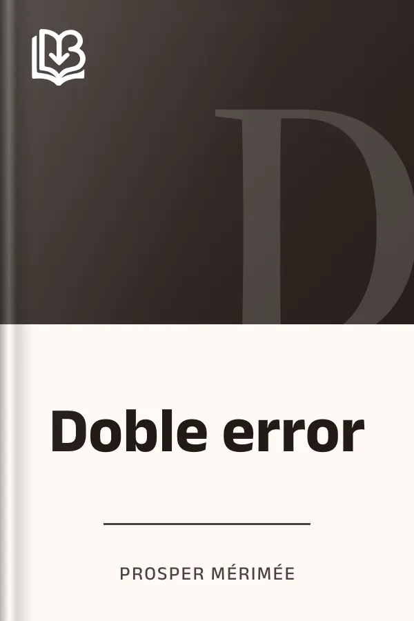 Doble error de Prosper Mérimée, portada del libro