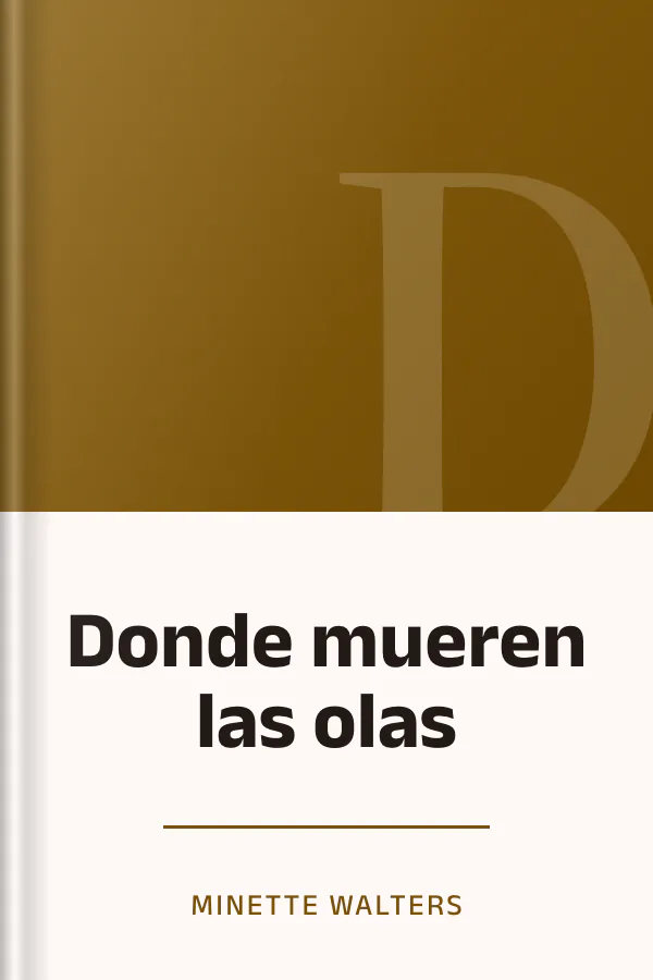 Donde mueren las olas de Minette Walters, portada del libro