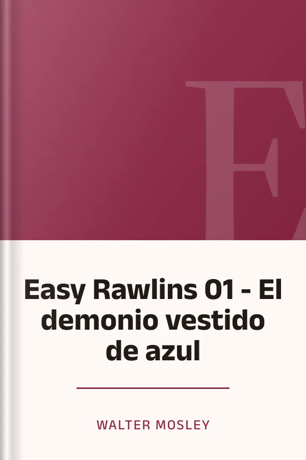 Easy Rawlins 01 - El demonio vestido de azul de Walter Mosley, portada del libro
