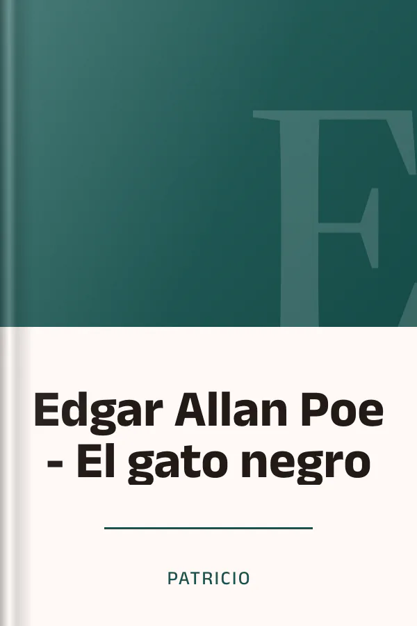 Edgar Allan Poe - El gato negro de Patricio, portada del libro