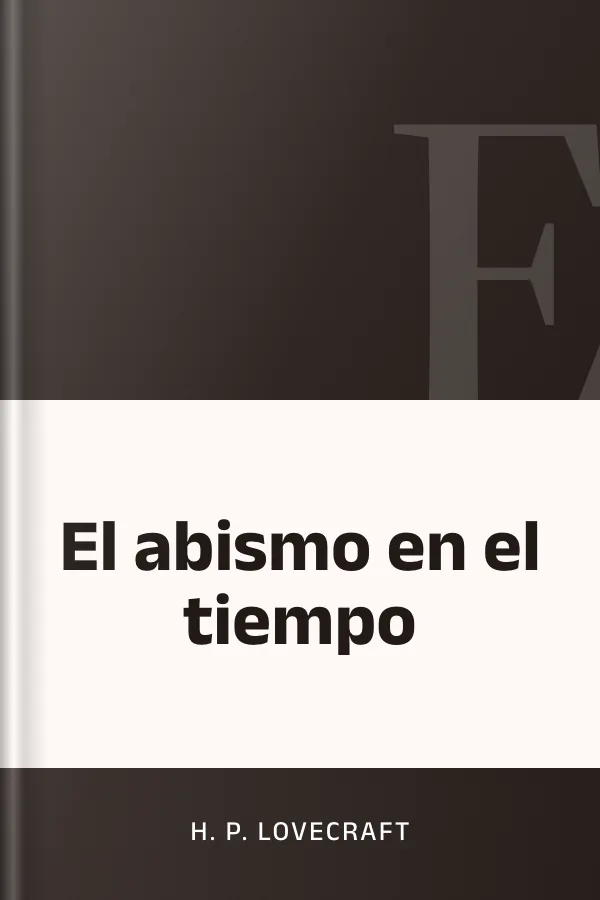 El abismo en el tiempo de H. P. Lovecraft, portada del libro