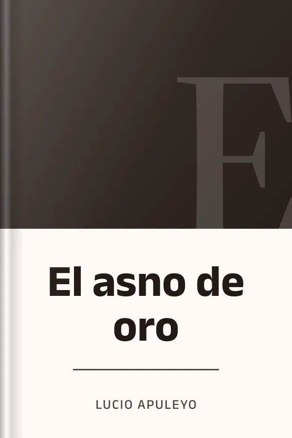 El asno de oro de Apuleyo, portada del libro