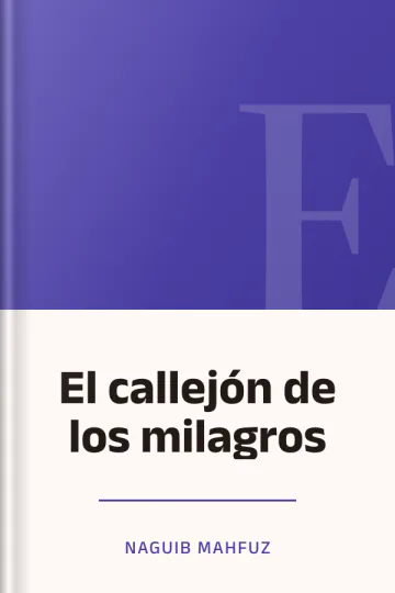 El callejón de los milagros de Naguib Mahfuz, portada del libro