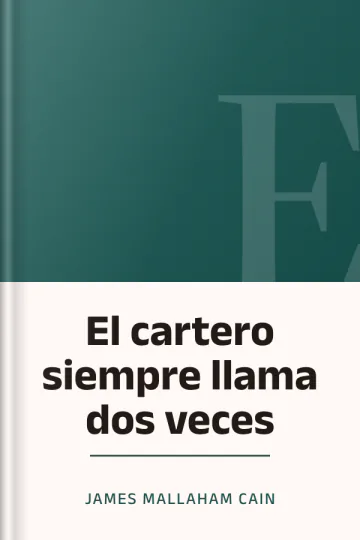 El cartero siempre llama dos veces de James Mallaham Cain, portada del libro