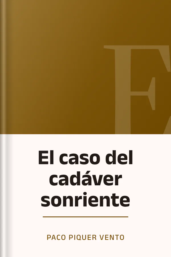El caso del cadáver sonriente de Paco Piquer Vento, portada del libro