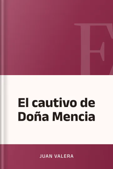 El cautivo de Doña Mencia de Juan Valera, portada del libro
