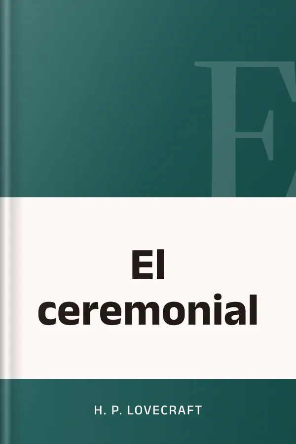 El ceremonial de H. P. Lovecraft, portada del libro