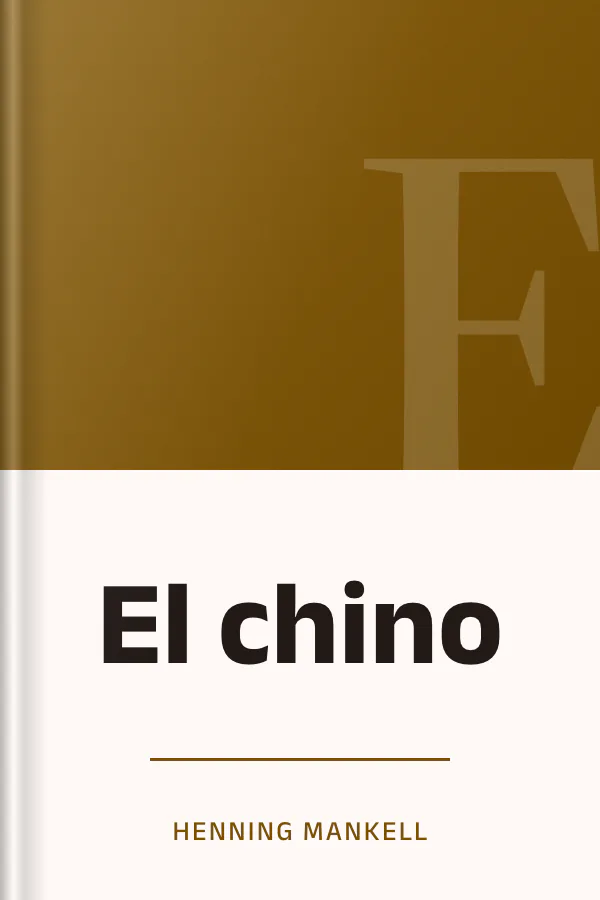 El chino de Henning Mankell, portada del libro