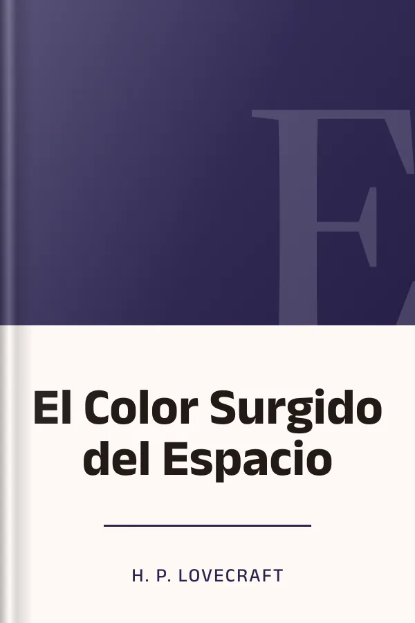 El Color Surgido del Espacio de H. P. Lovecraft, portada del libro