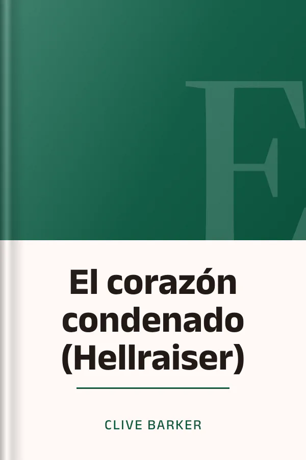 El corazón condenado (Hellraiser) de Clive Barker, portada del libro