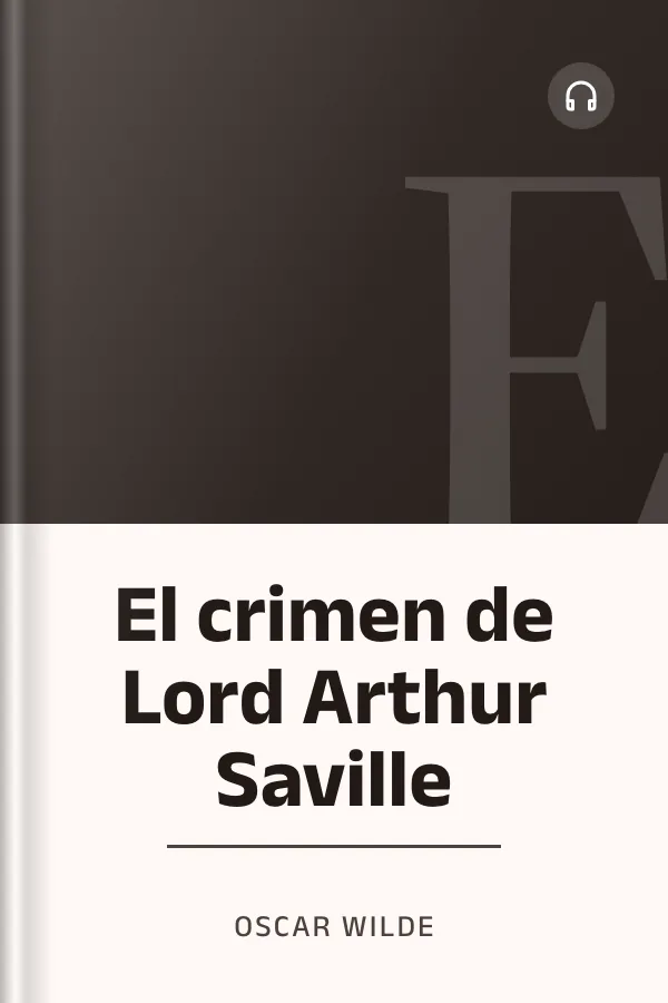 El crimen de Lord Arthur Saville de Oscar Wilde, portada del libro