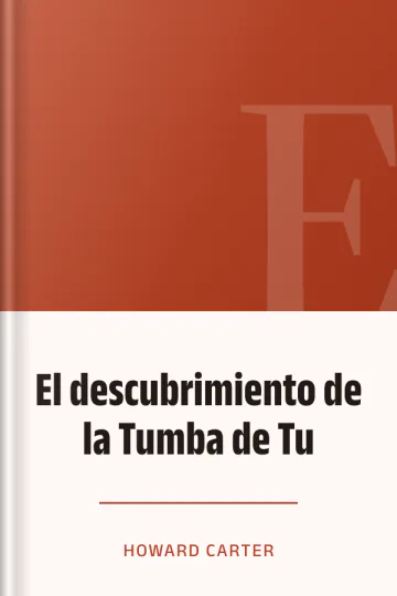 El descubrimiento de la Tumba de Tu de Howard Carter, portada del libro