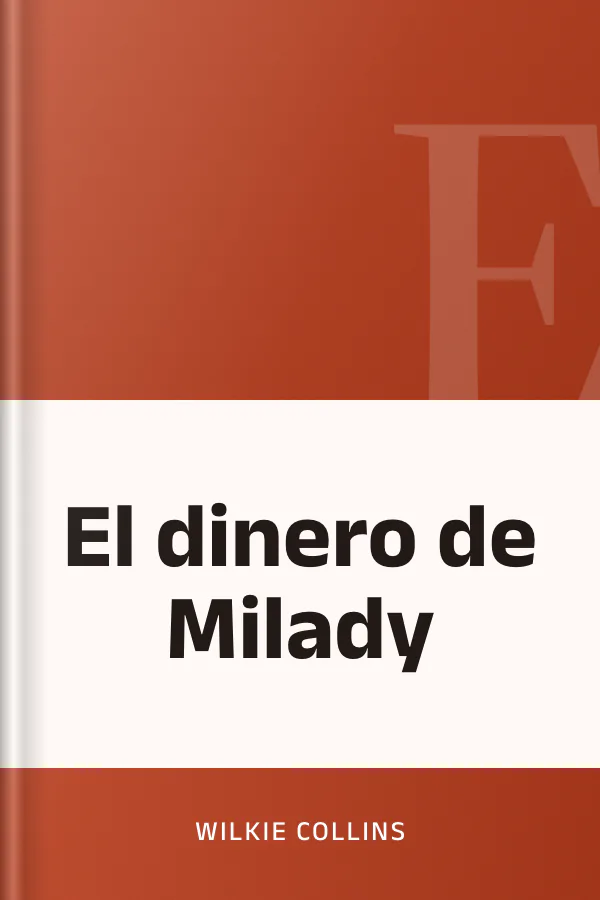 El dinero de Milady de Wilkie Collins, portada del libro