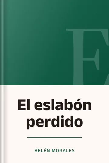 El eslabón perdido de Belén Morales, portada del libro