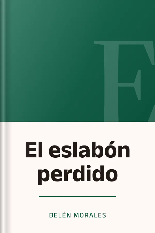 El eslabón perdido de Belén Morales, portada del libro