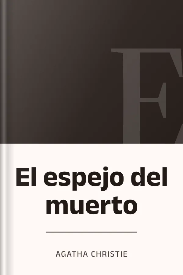 El espejo del muerto de Agatha Christie, portada del libro