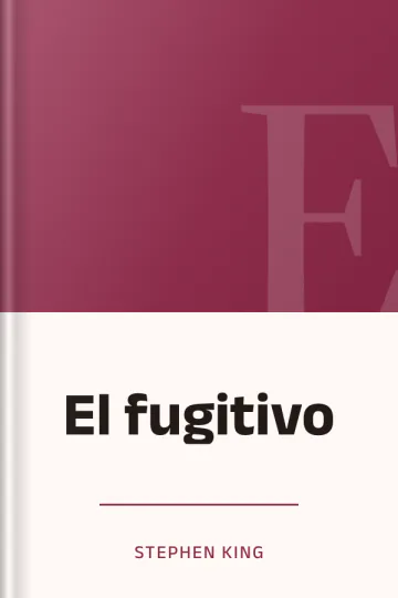 El fugitivo de Stephen King, portada del libro