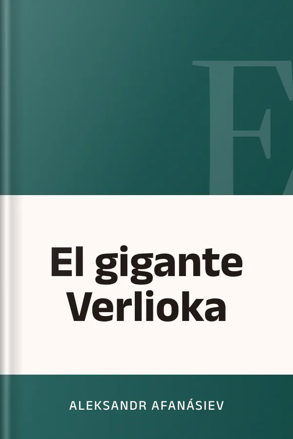 El gigante Verlioka de Aleksandr Afanásiev, portada del libro