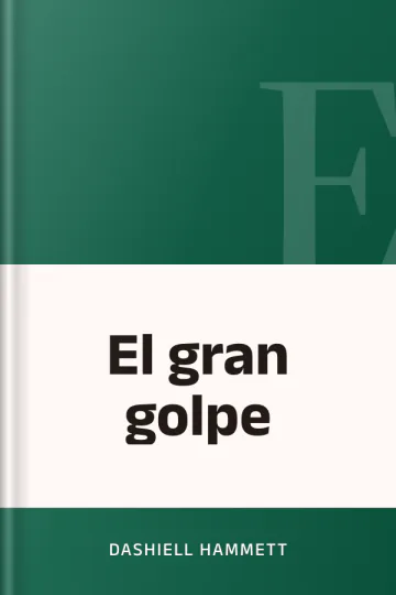 El gran golpe de Dashiell Hammett, portada del libro