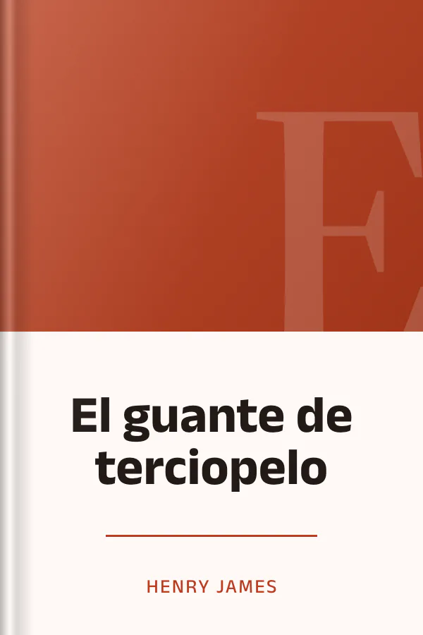 El guante de terciopelo de Henry James, portada del libro