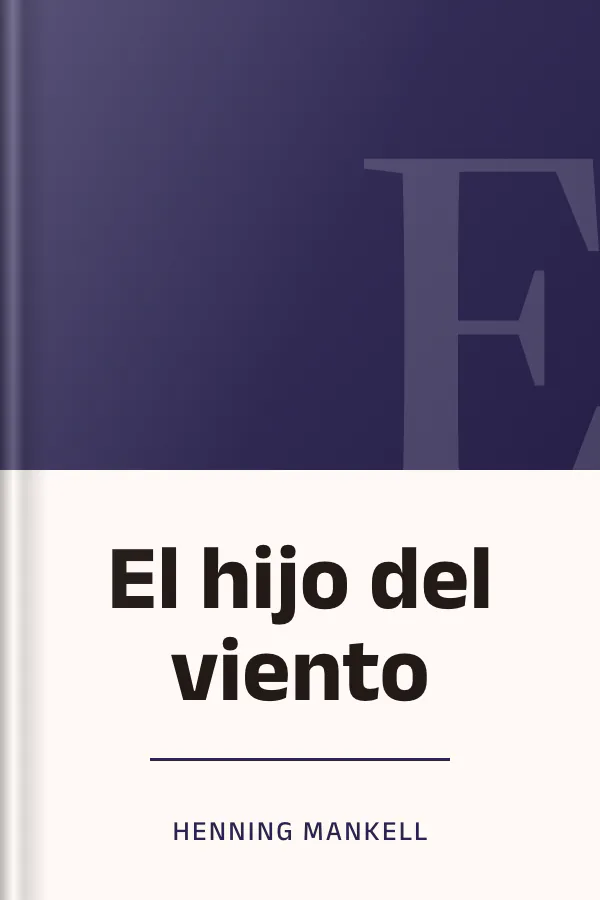 El hijo del viento de Henning Mankell, portada del libro