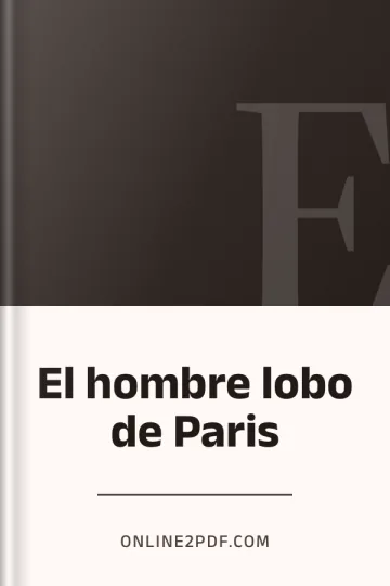 El hombre lobo de Paris de Online2PDF.com, portada del libro