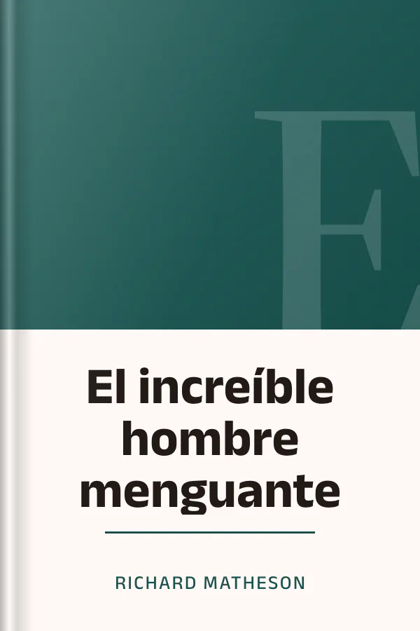 El increíble hombre menguante de Richard Matheson, portada del libro