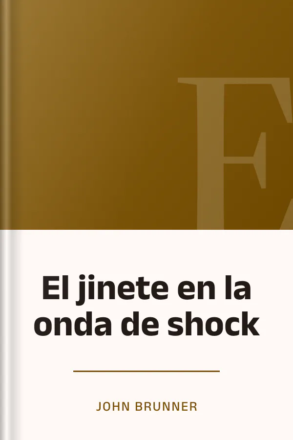 El jinete en la onda de shock de John Brunner, portada del libro
