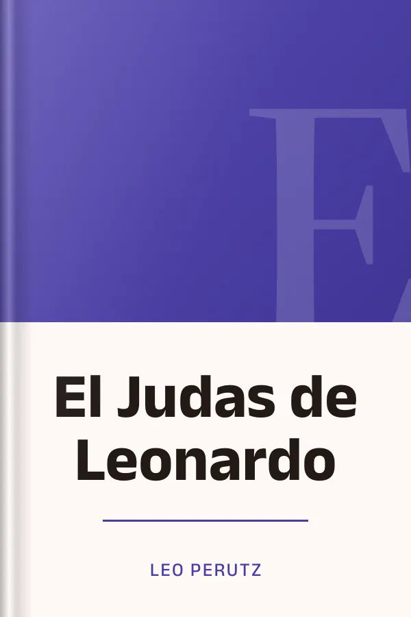 El Judas de Leonardo de Leo Perutz, portada del libro