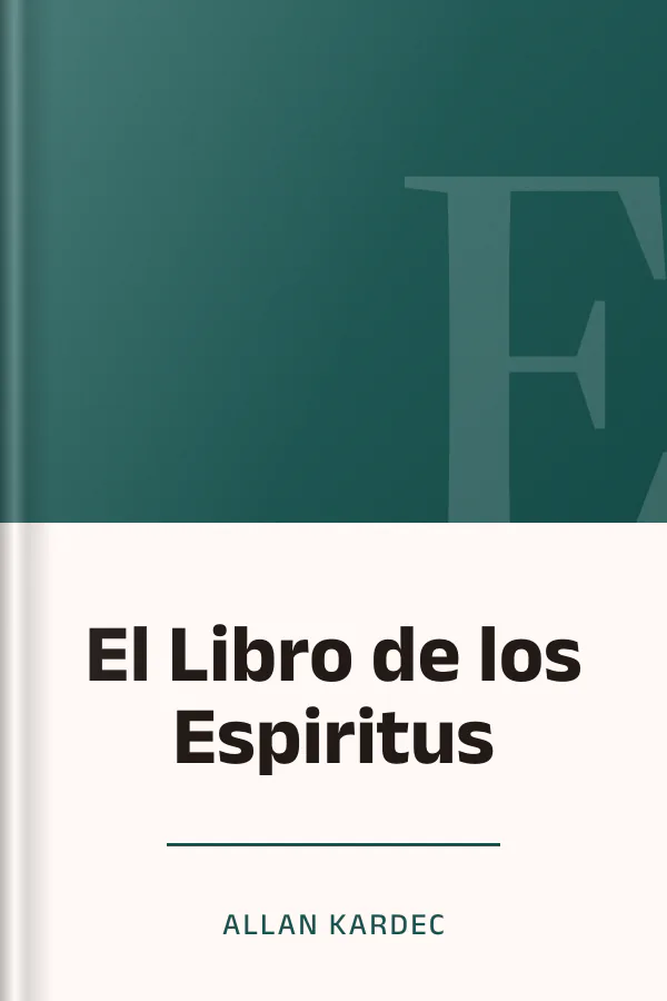 El Libro de los Espiritus de Allan Kardec, portada del libro
