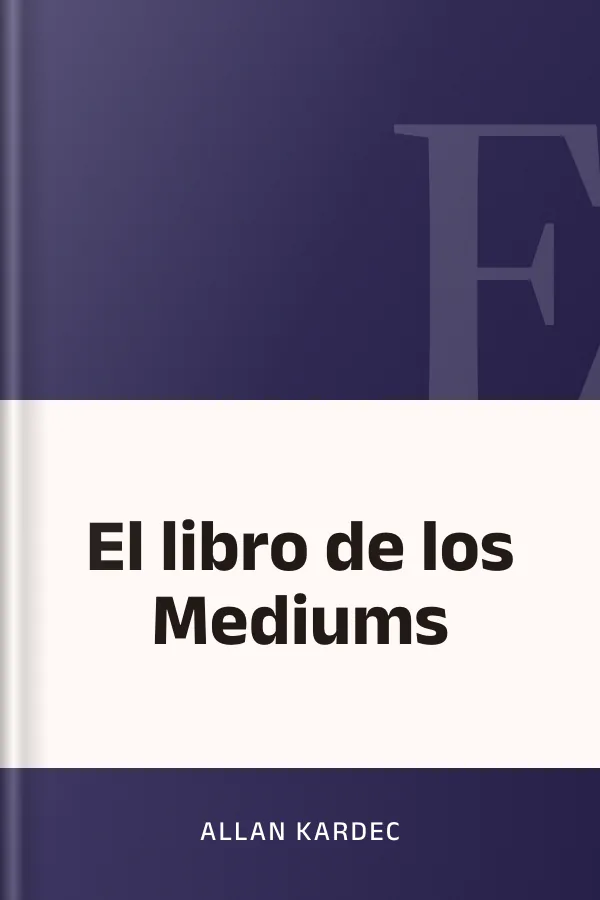 El libro de los Mediums de Allan Kardec, portada del libro