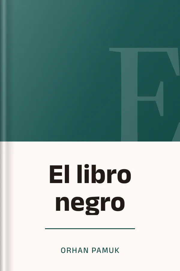 El libro negro de Orhan Pamuk, portada del libro