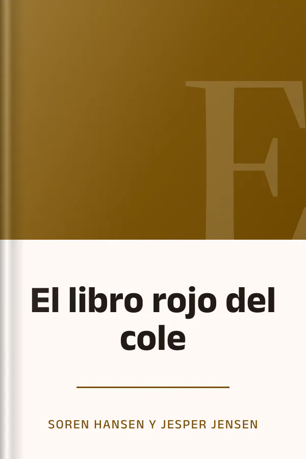 El libro rojo del cole de Soren Hansen y Jesper Jensen, portada del libro