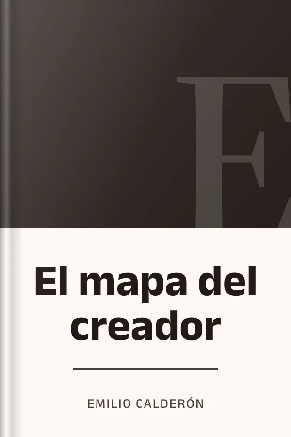 El mapa del creador de Emilio Calderón, portada del libro