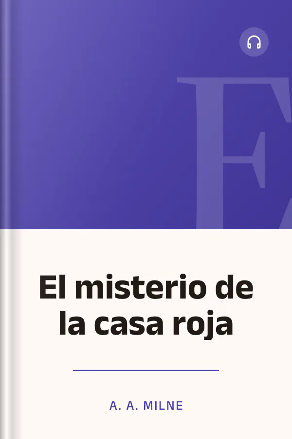 El misterio de la casa roja de A. A. Milne, portada del libro