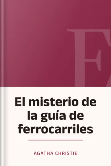 El misterio de la guía de ferrocarriles de Agatha Christie, portada del libro