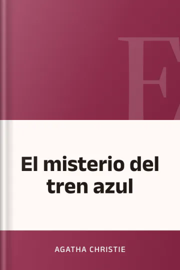 El misterio del tren azul de Agatha Christie, portada del libro