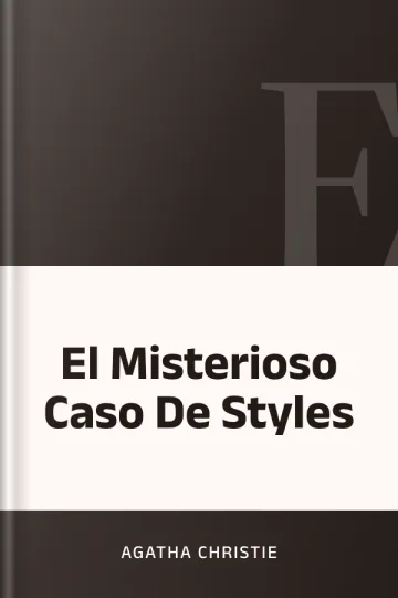 El Misterioso Caso De Styles de Agatha Christie, portada del libro