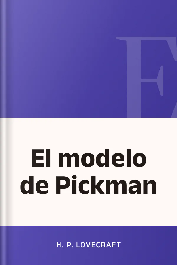 El modelo de Pickman de H. P. Lovecraft, portada del libro