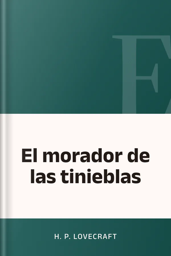 El morador de las tinieblas de H. P. Lovecraft, portada del libro