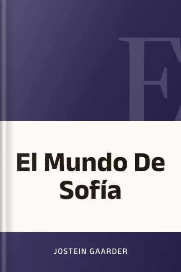 El Mundo De Sofía de Jostein Gaarder, portada del libro