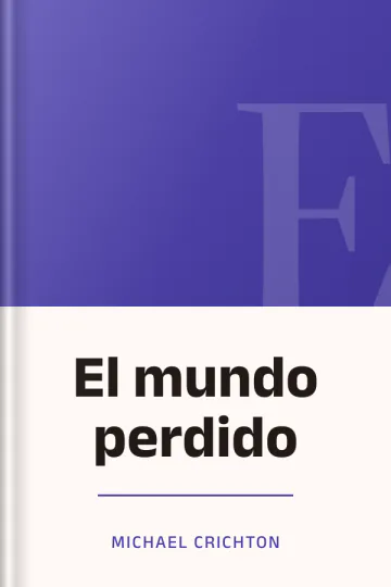 El mundo perdido de Michael Crichton, portada del libro