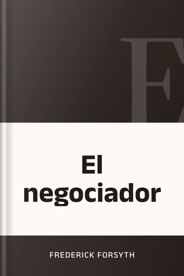 El negociador de Frederick Forsyth, portada del libro