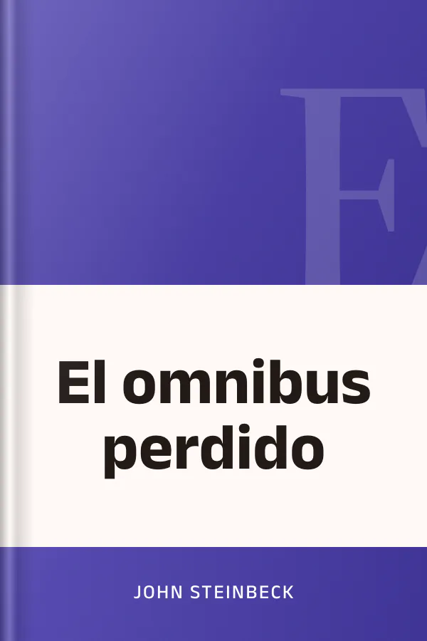 El omnibus perdido de John Steinbeck, portada del libro