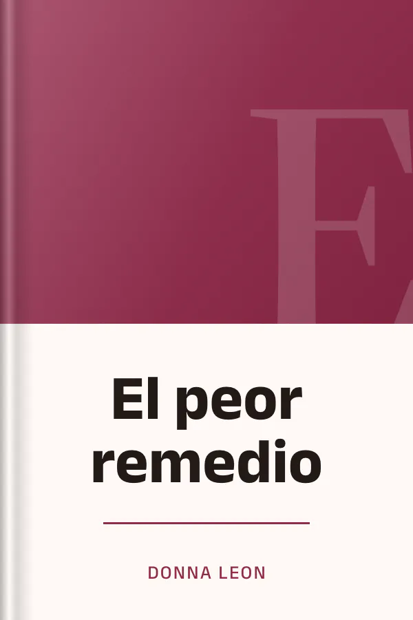 El peor remedio de Donna Leon, portada del libro