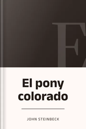 El pony colorado de John Steinbeck, portada del libro