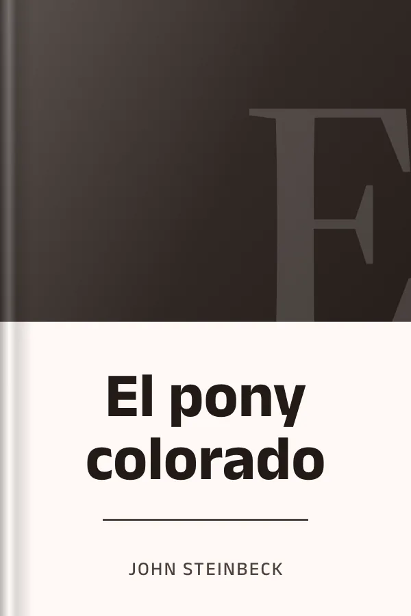El pony colorado de John Steinbeck, portada del libro